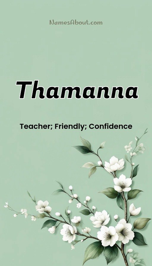 Meaning of Thamanna