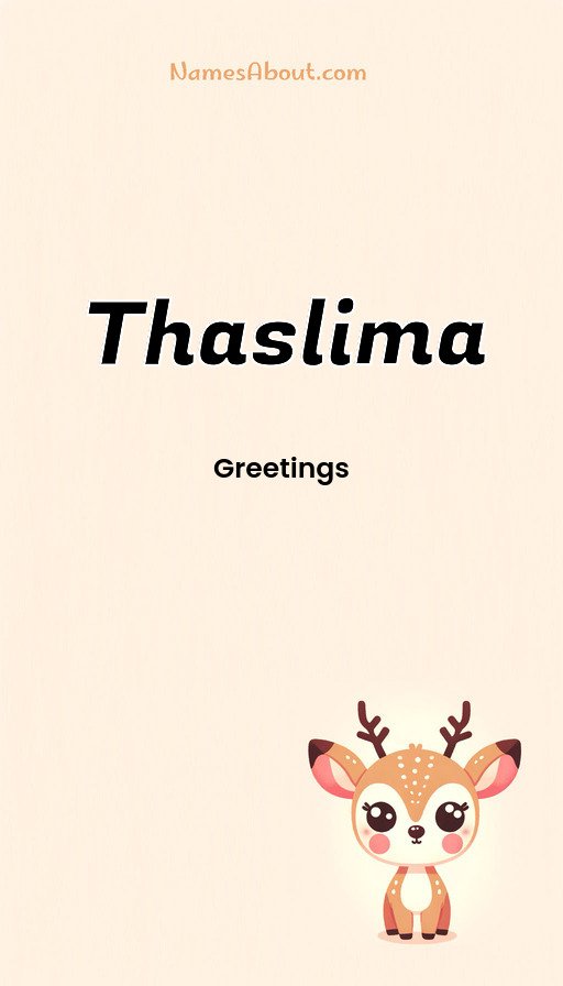 Meaning of Thaslima