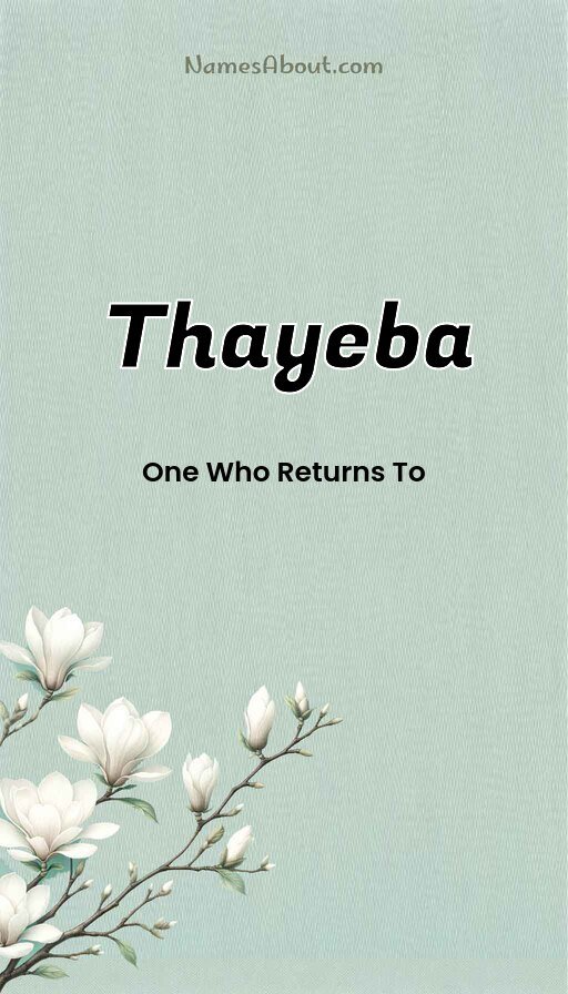 Meaning of Thayeba