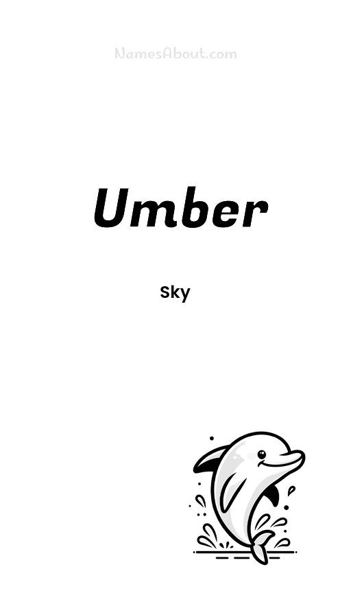Meaning of Umber