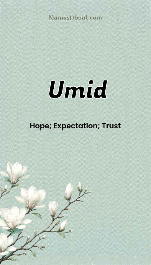 Meaning of Umid