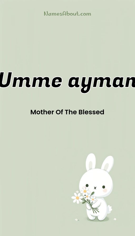 Meaning of Umme ayman