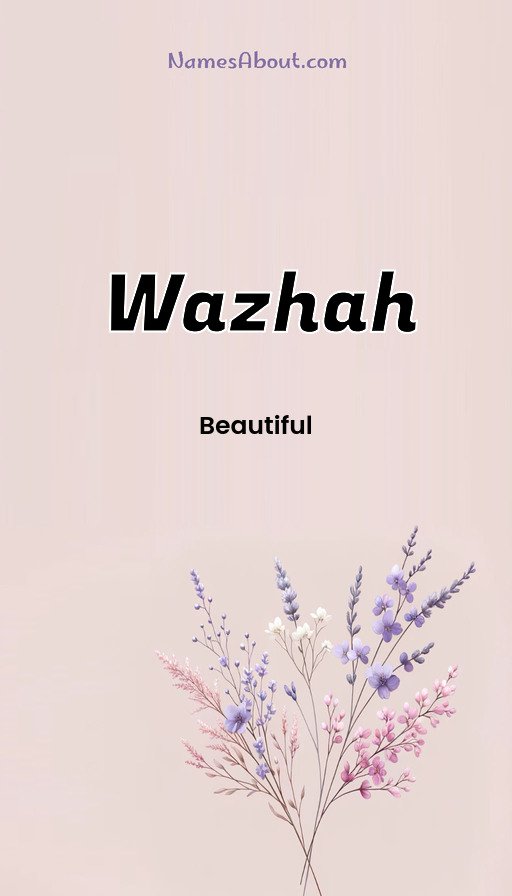 Meaning of Wazhah