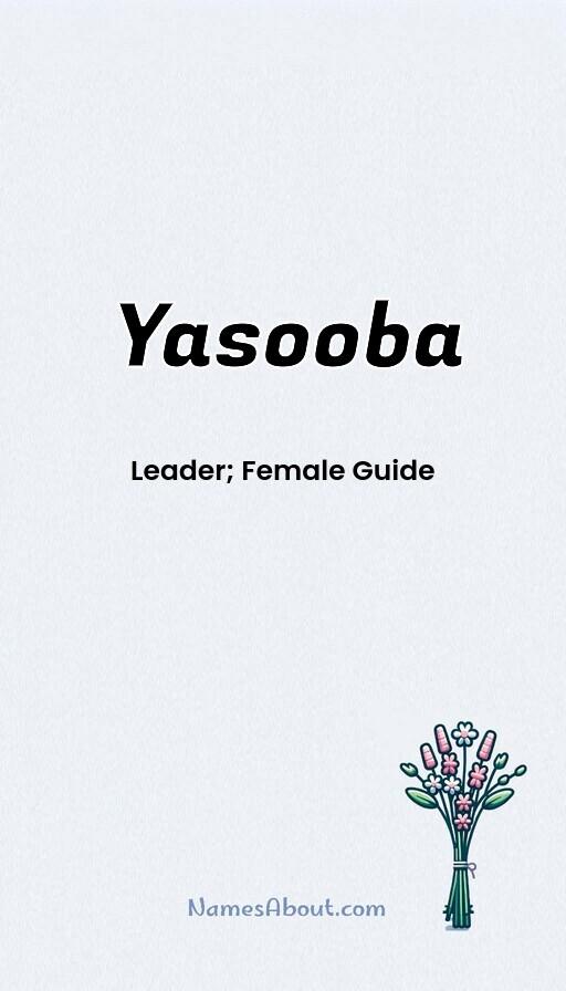 Yasooba name and meaning