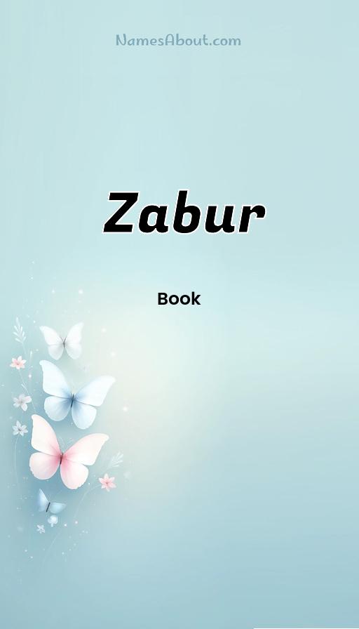 Zabur name and meaning