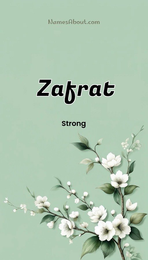 Meaning of Zafrat