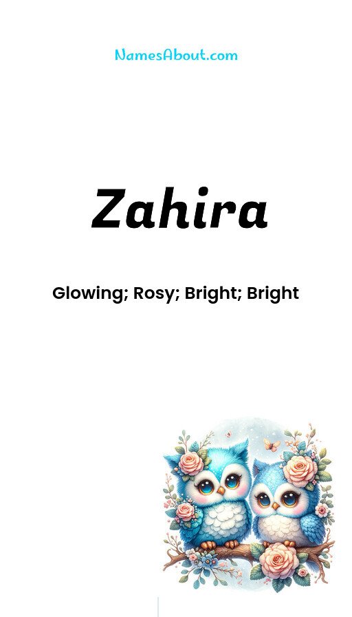 Meaning of Zahira