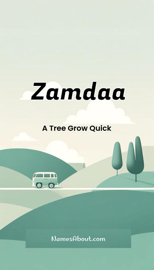 Zamdaa name and meaning