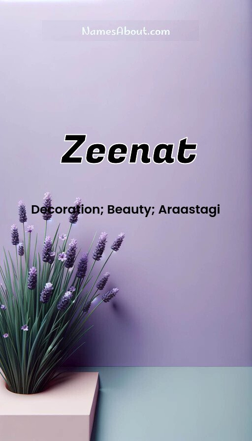 Meaning of Zeenat