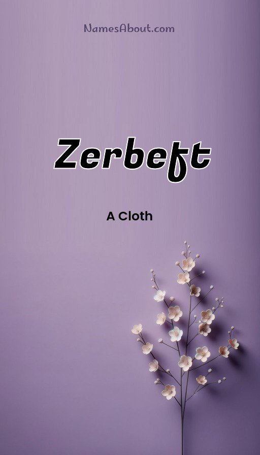 Meaning of Zerbeft