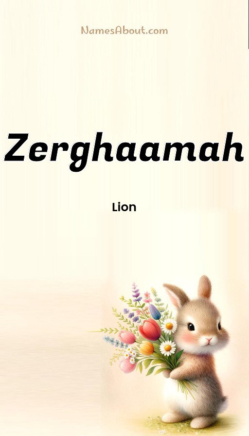 Meaning of Zerghaamah