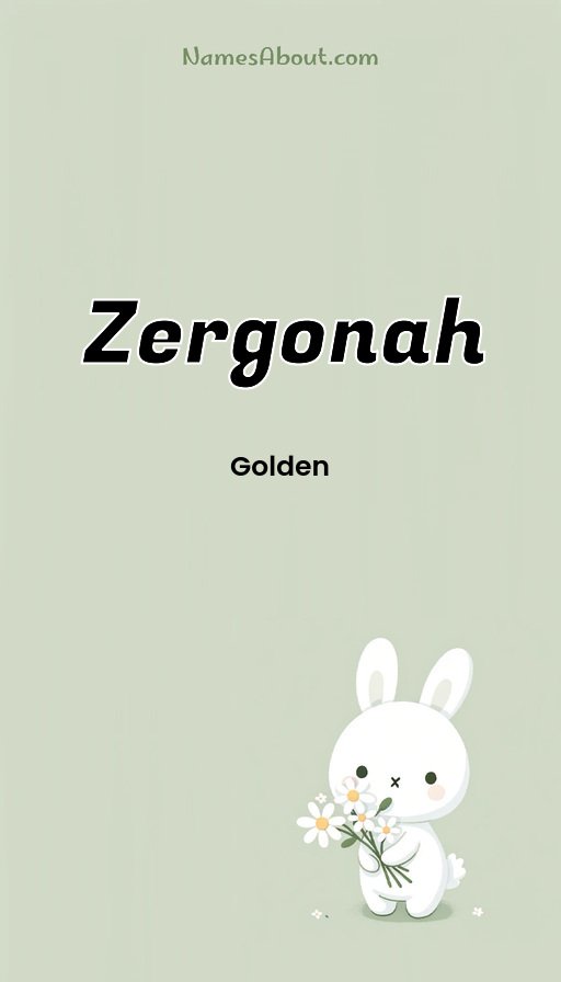 Meaning of Zergonah