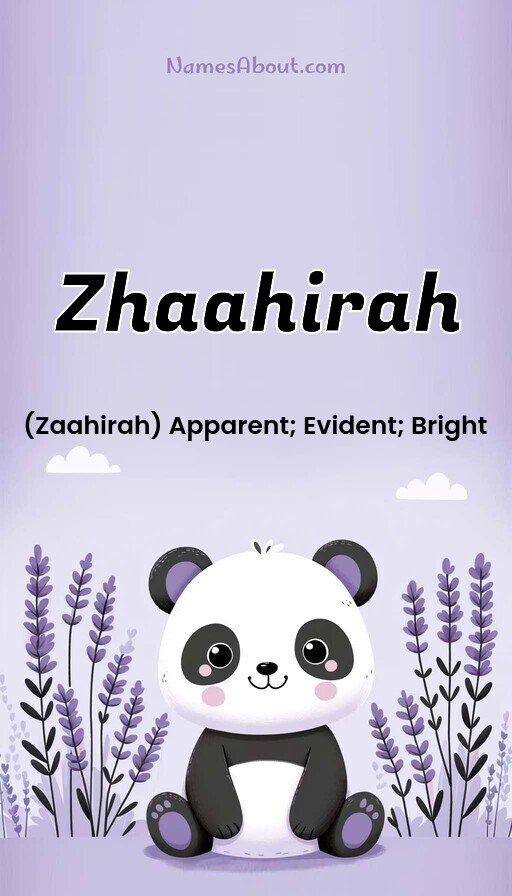 Meaning of Zhaahirah