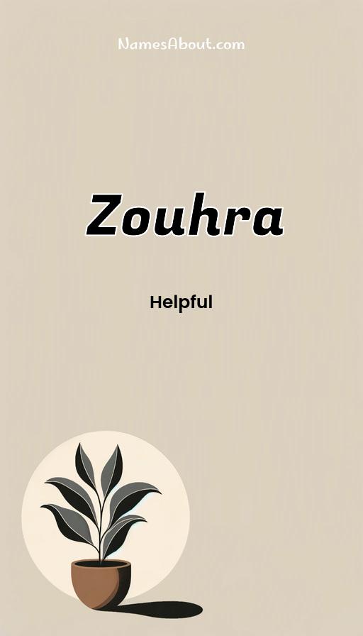 Illustration of Zouhra