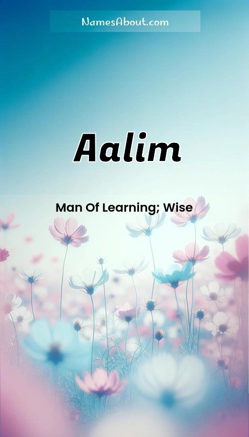 Meaning of Aalim