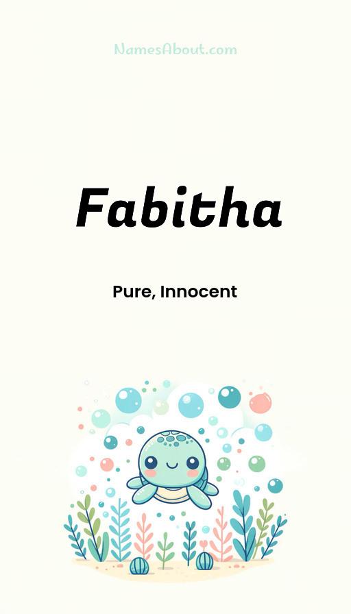 Meaning of Fabitha