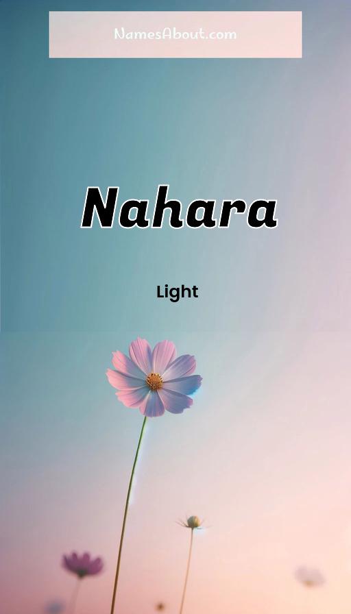 Nahara name and meaning