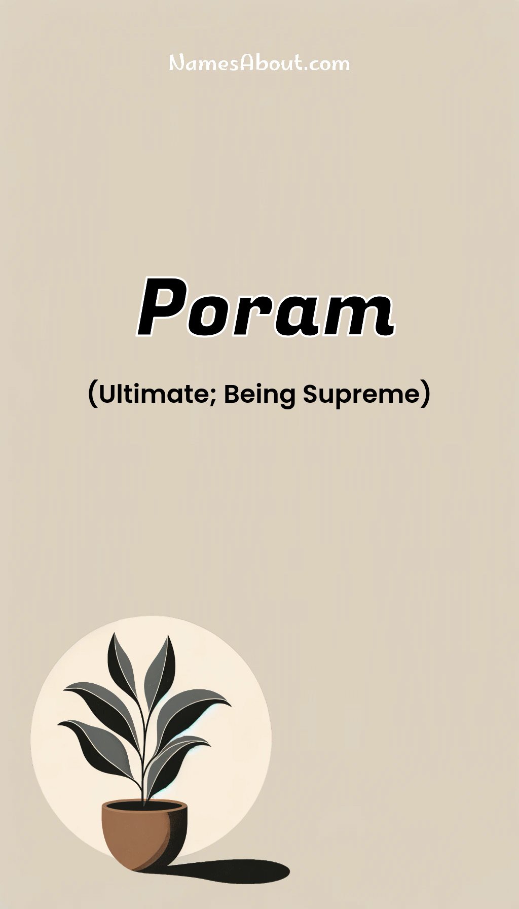 Poram name and meaning