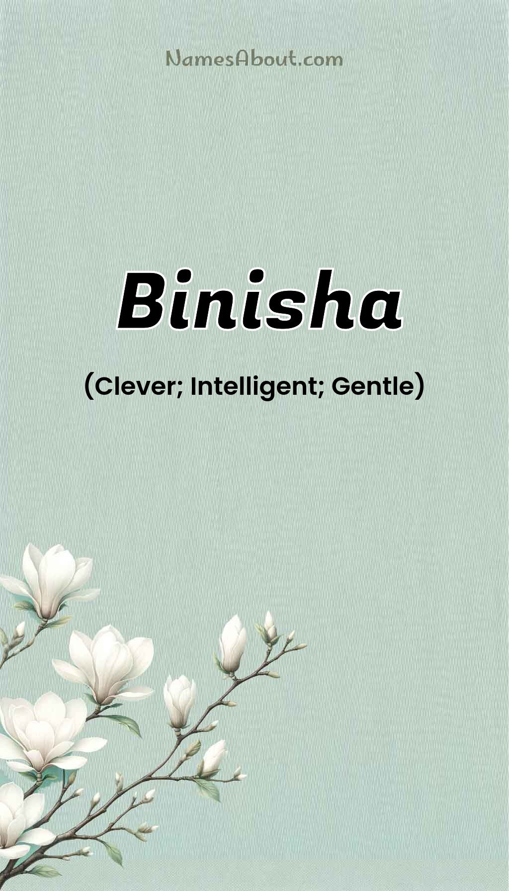 Binisha name and meaning