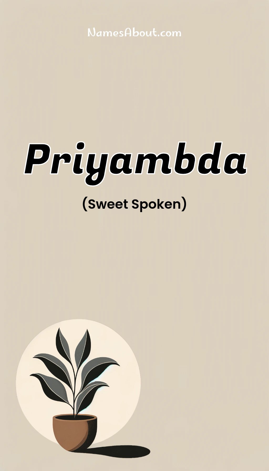 Priyambda name and meaning