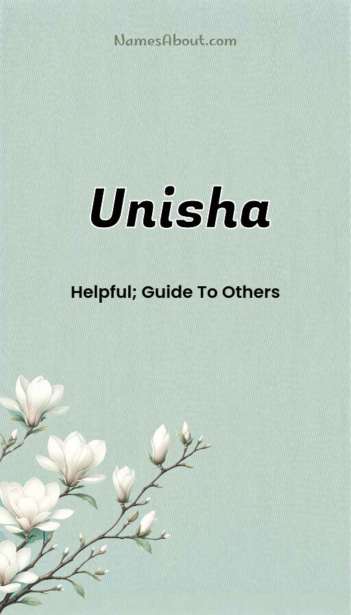 Meaning of Unisha