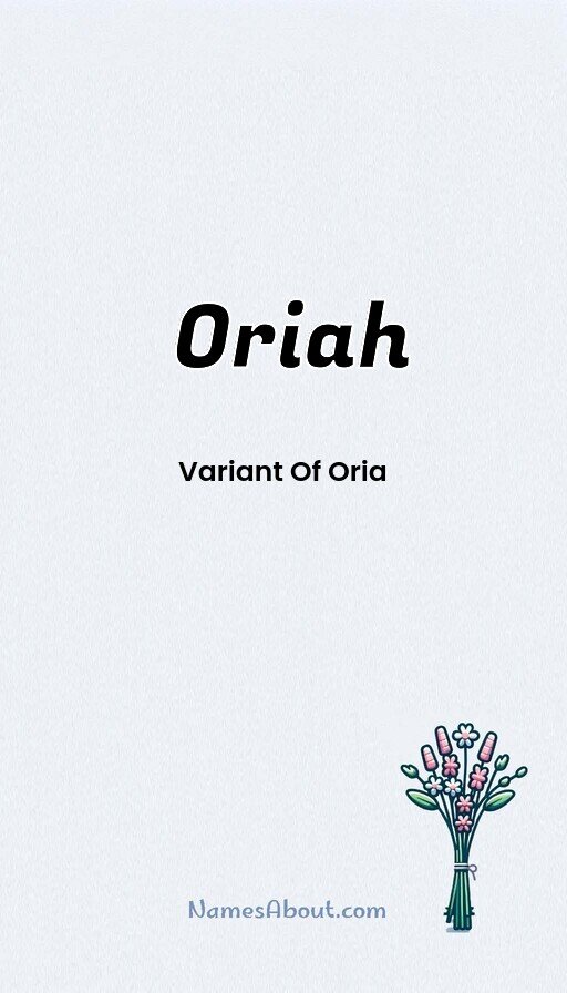 Meaning of Oriah