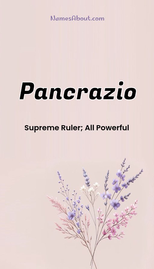 Meaning of Pancrazio