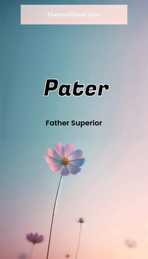 Meaning of Pater