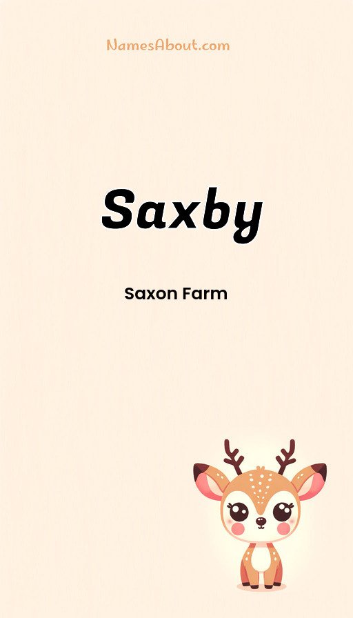 Meaning of Saxby