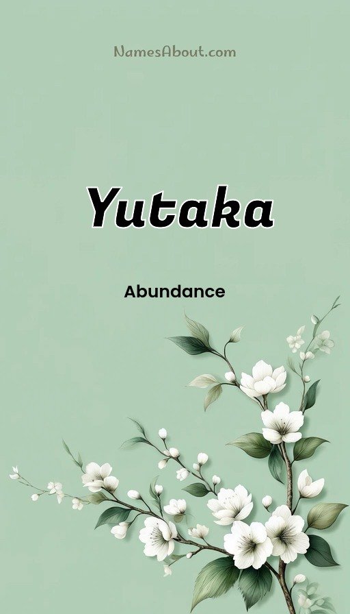 Meaning of Yutaka