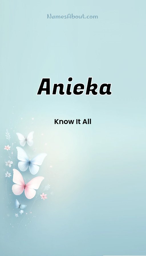 Meaning of Anieka
