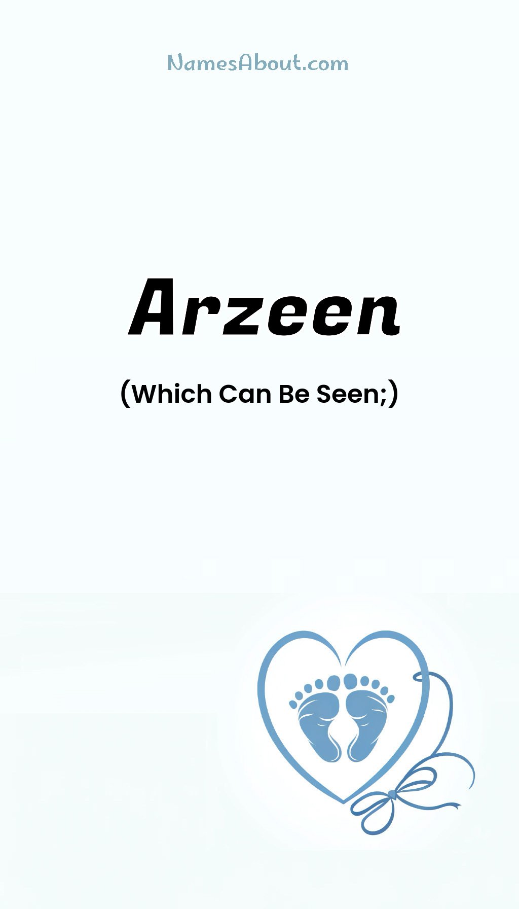 Arzeen name and meaning