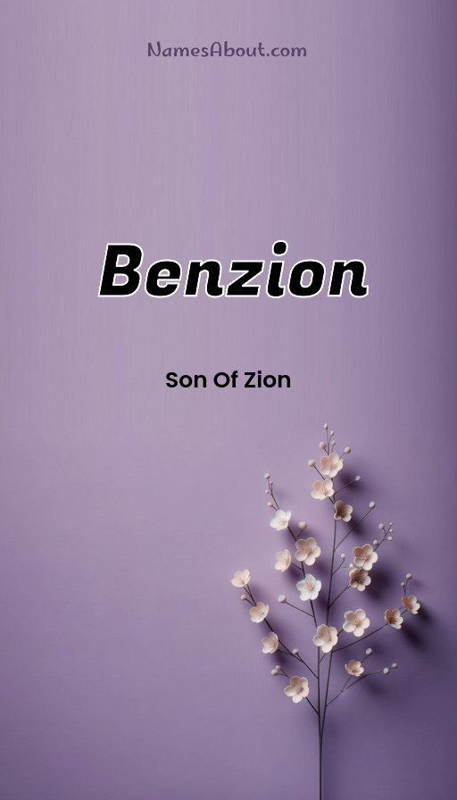 Meaning of Benzion