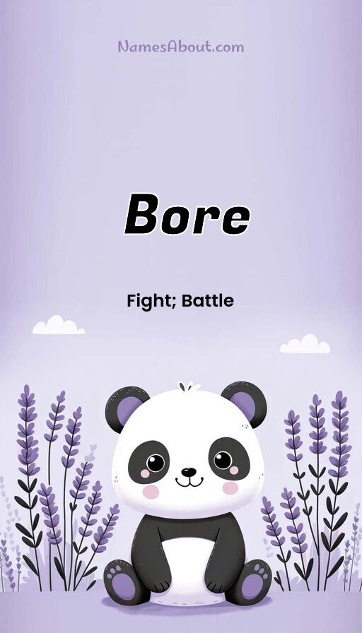 Meaning of Bore
