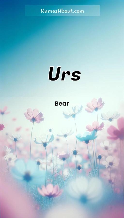 Urs name and meaning