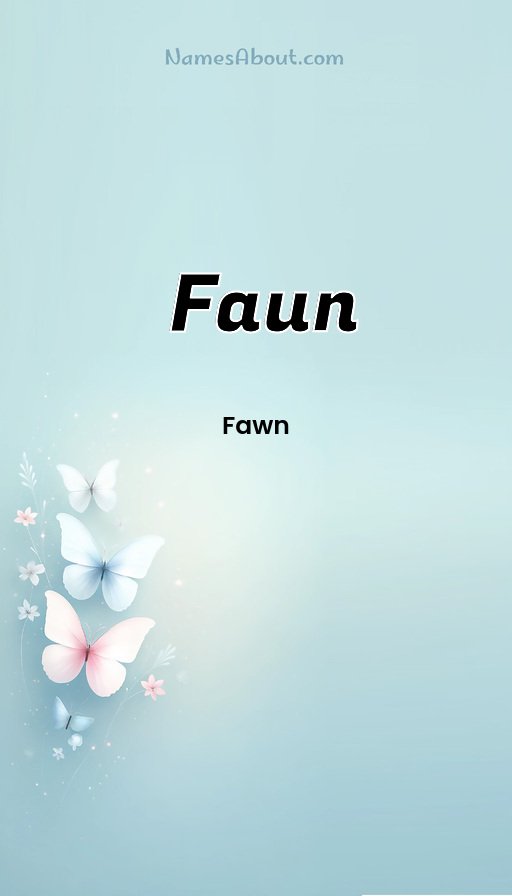 Meaning of Faun