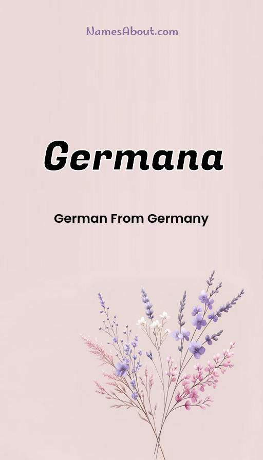 Meaning of Germana
