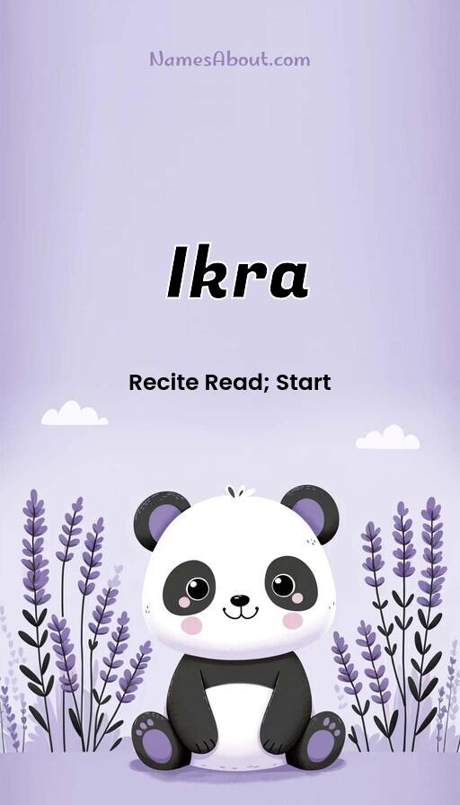 Ikra name and meaning