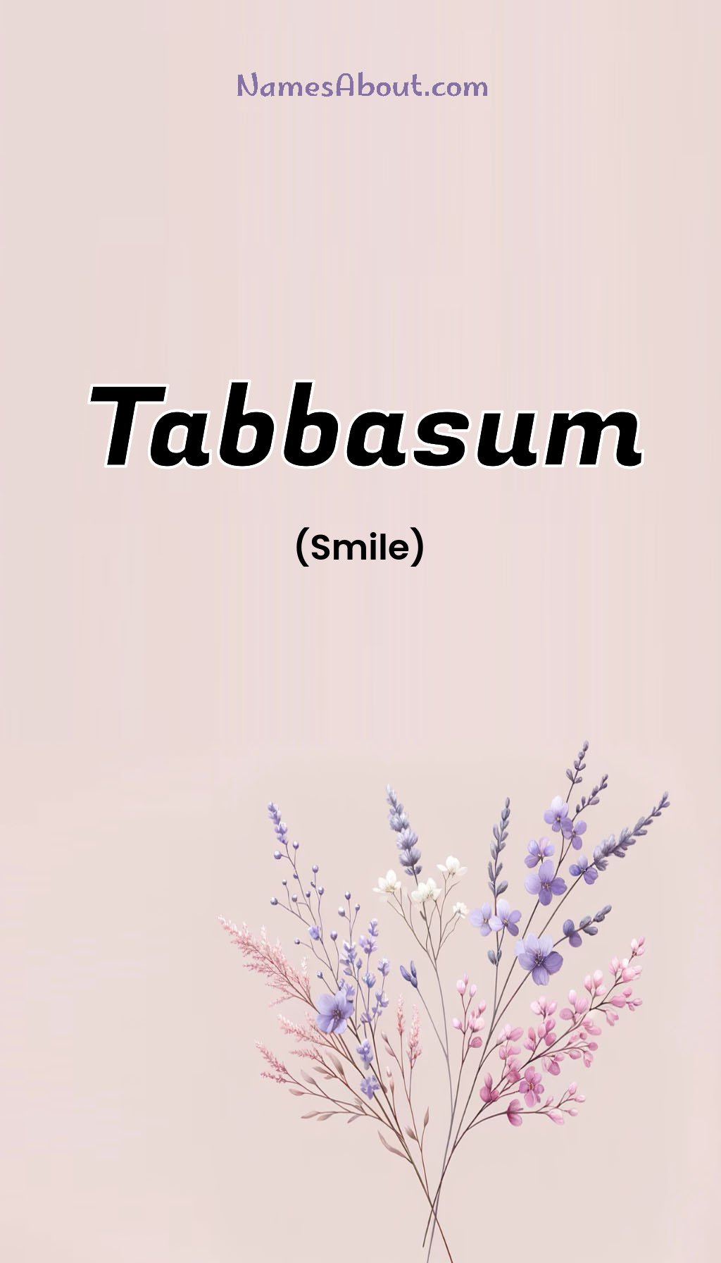 Tabbasum name and meaning