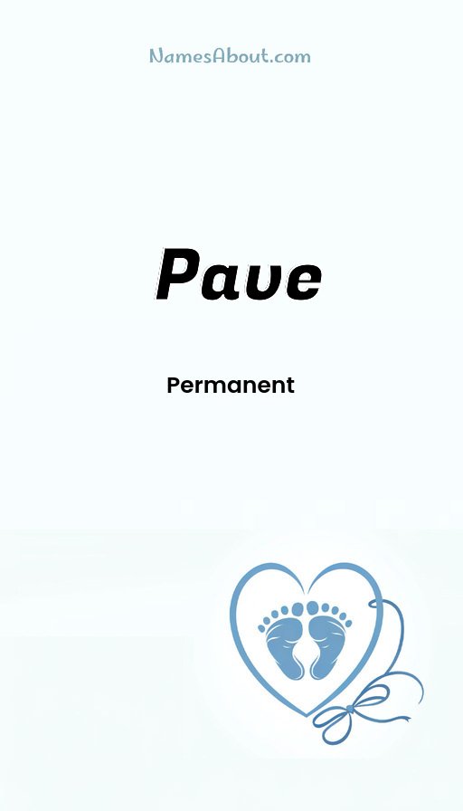 Meaning of Pave