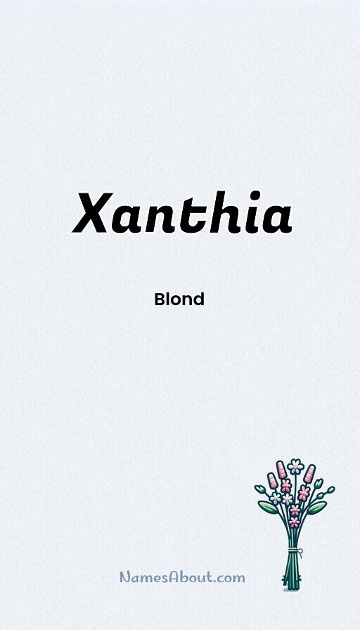 Meaning of Xanthia