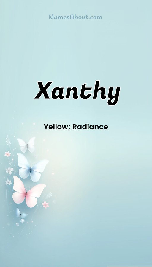 Meaning of Xanthy