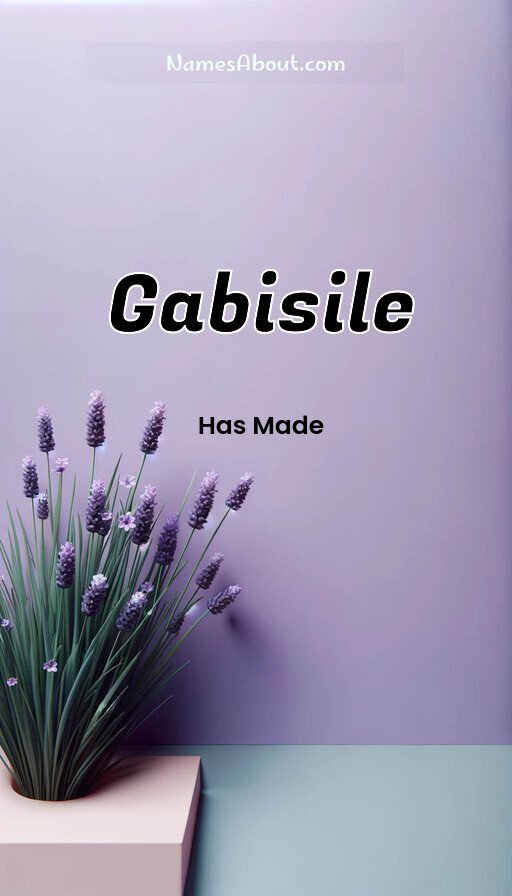 Meaning of Gabisile