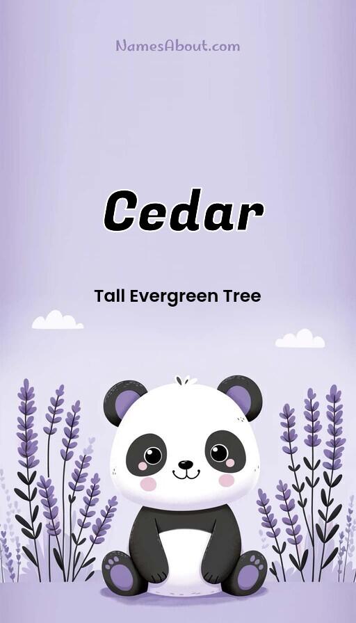 Cedar name and meaning