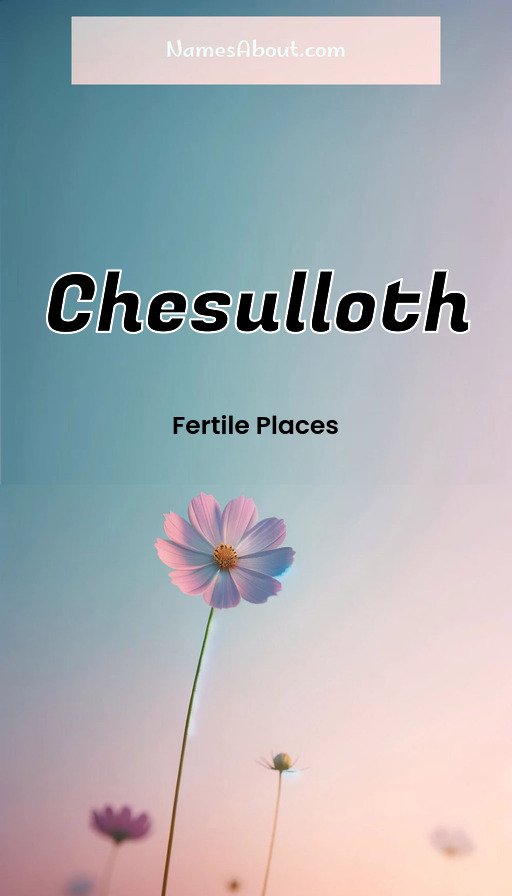 Meaning of Chesulloth