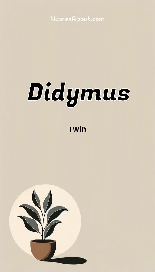Meaning of Didymus