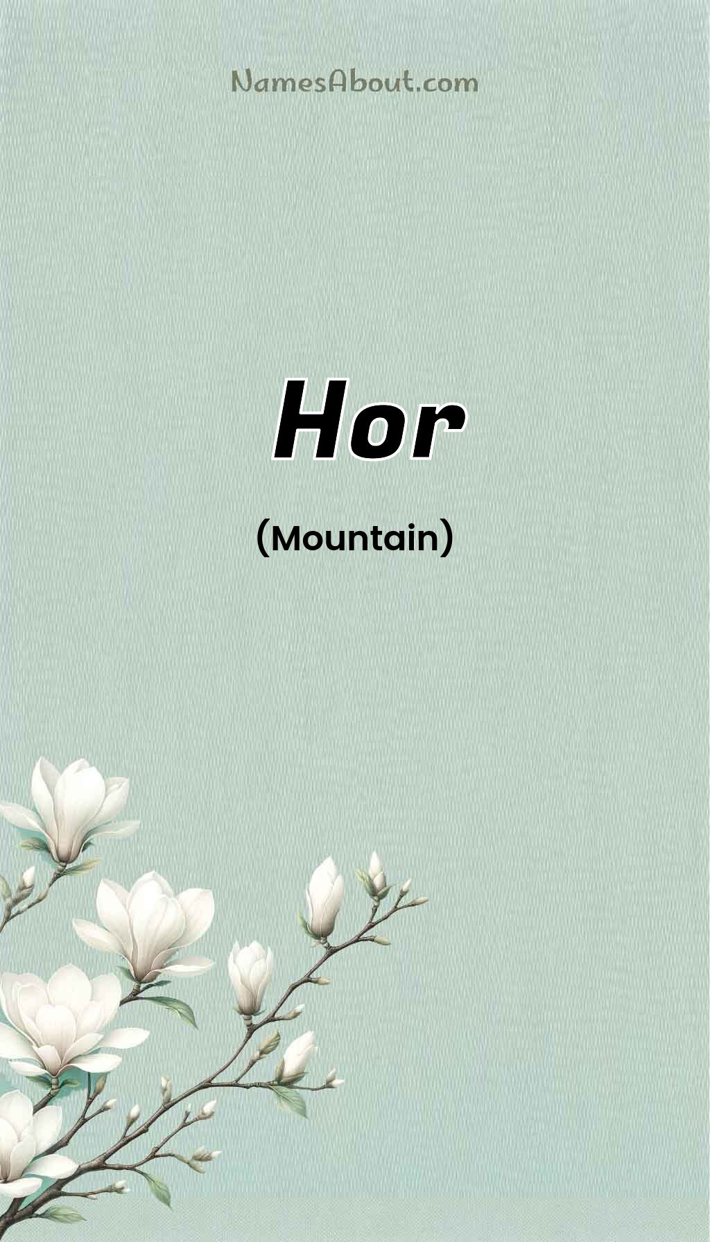 Hor name and meaning