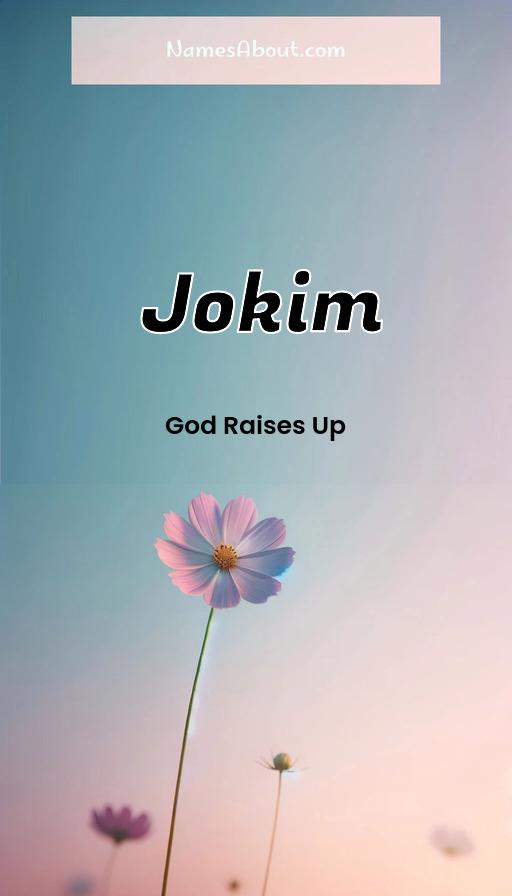 Jokim name and meaning