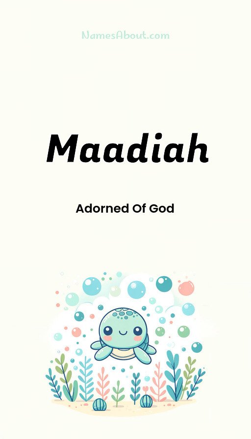 Meaning of Maadiah