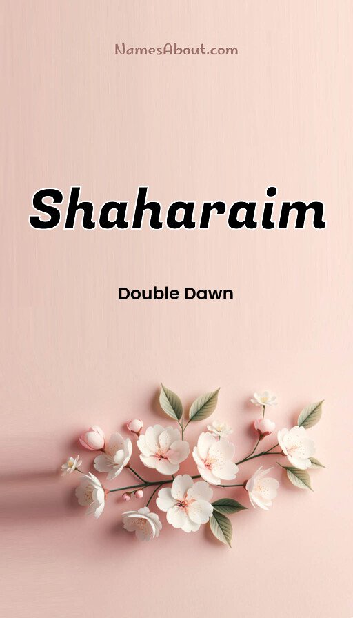 Meaning of Shaharaim